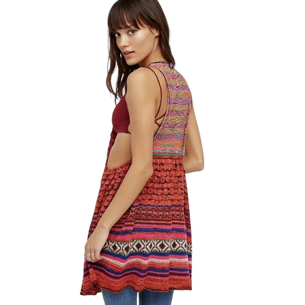 Free People Crochet Babydoll Tank Top / Mini Dress Womens XS